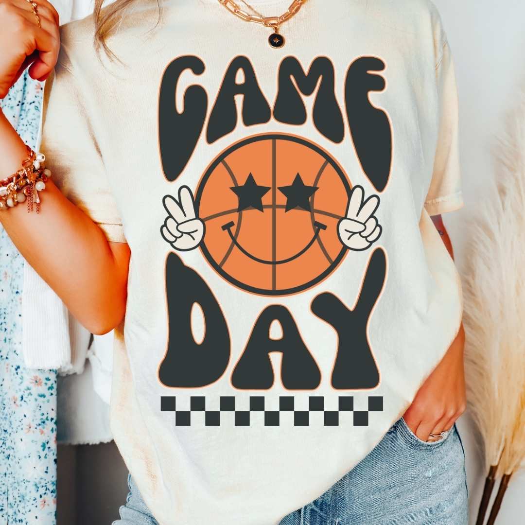 Basketball Game Day (Checkered) DTF TRANSFER