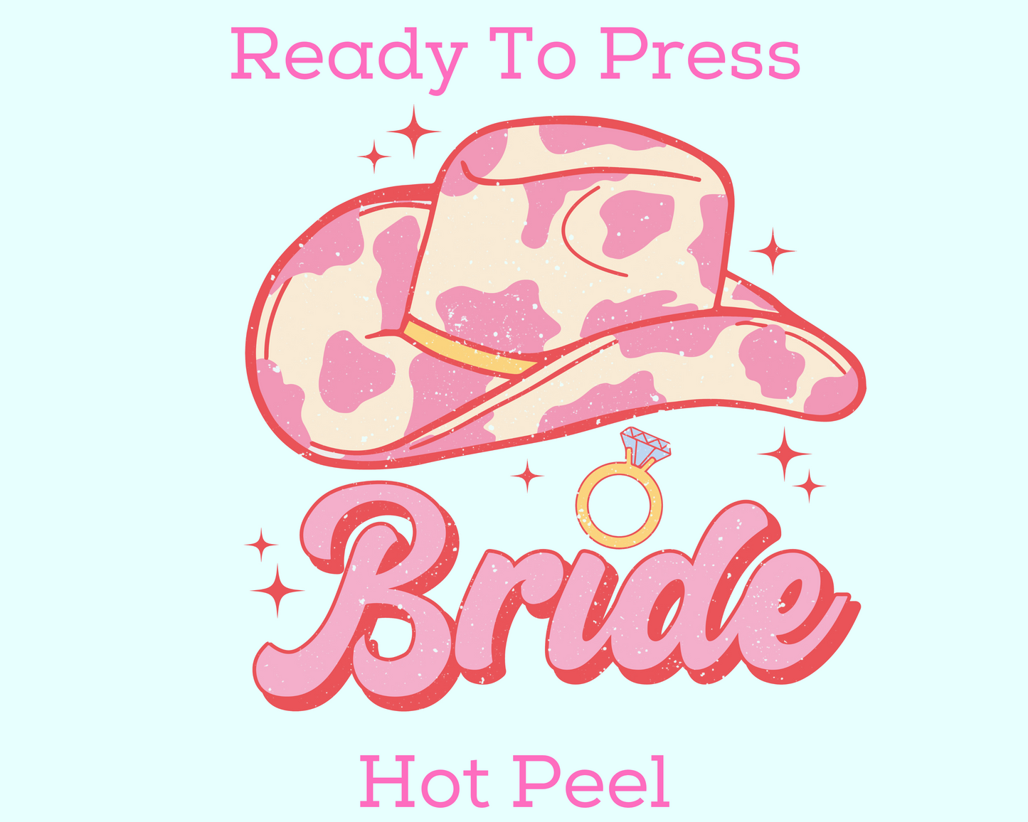 Western Bride DTF TRANSFER or UV DTF STICKER DECAL