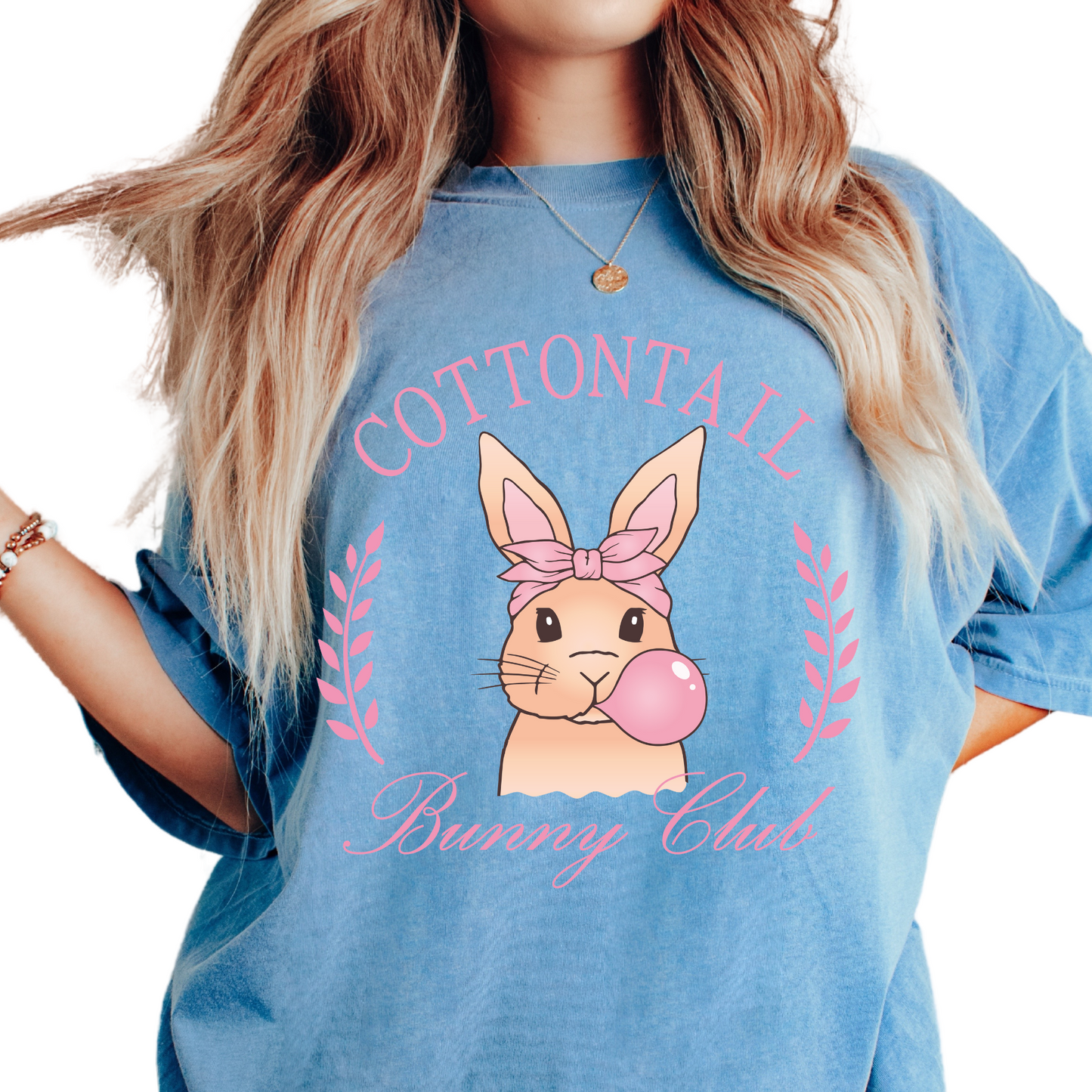 Cottontail Bunny Club Easter DTF TRANSFER or UV DTF STICKER