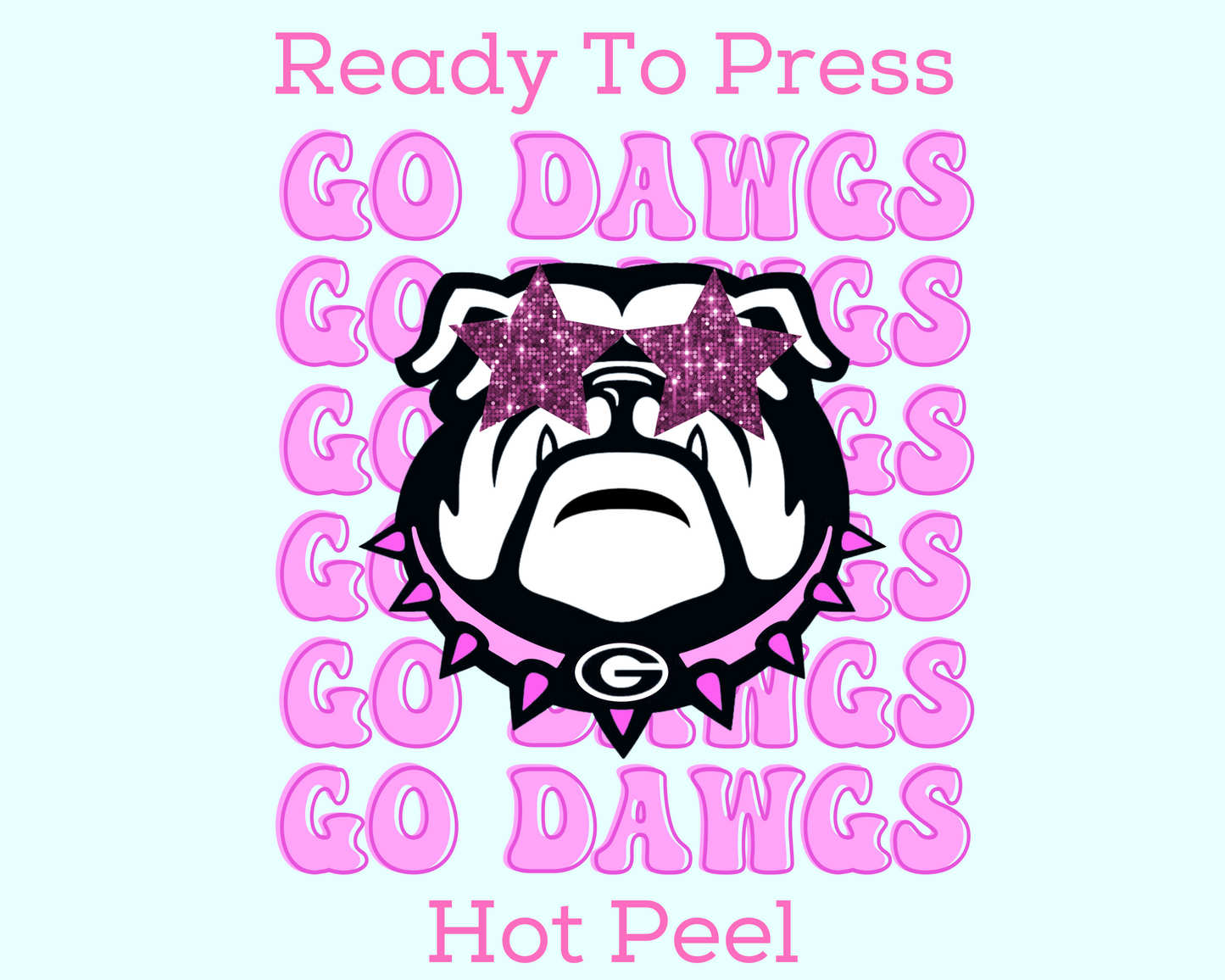 Go Dawgs Mascot DTF TRANSFER or UV DTF STICKER