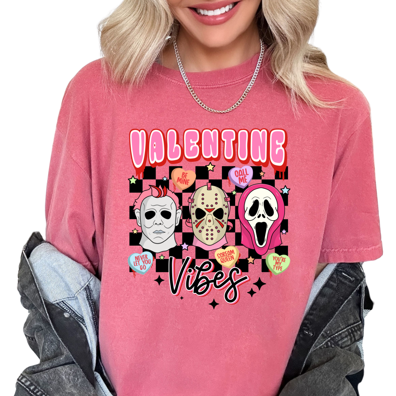 Horror (Bubble) Valentine Vibes Conversation Hearts Valentine's Day DTF TRANSFER