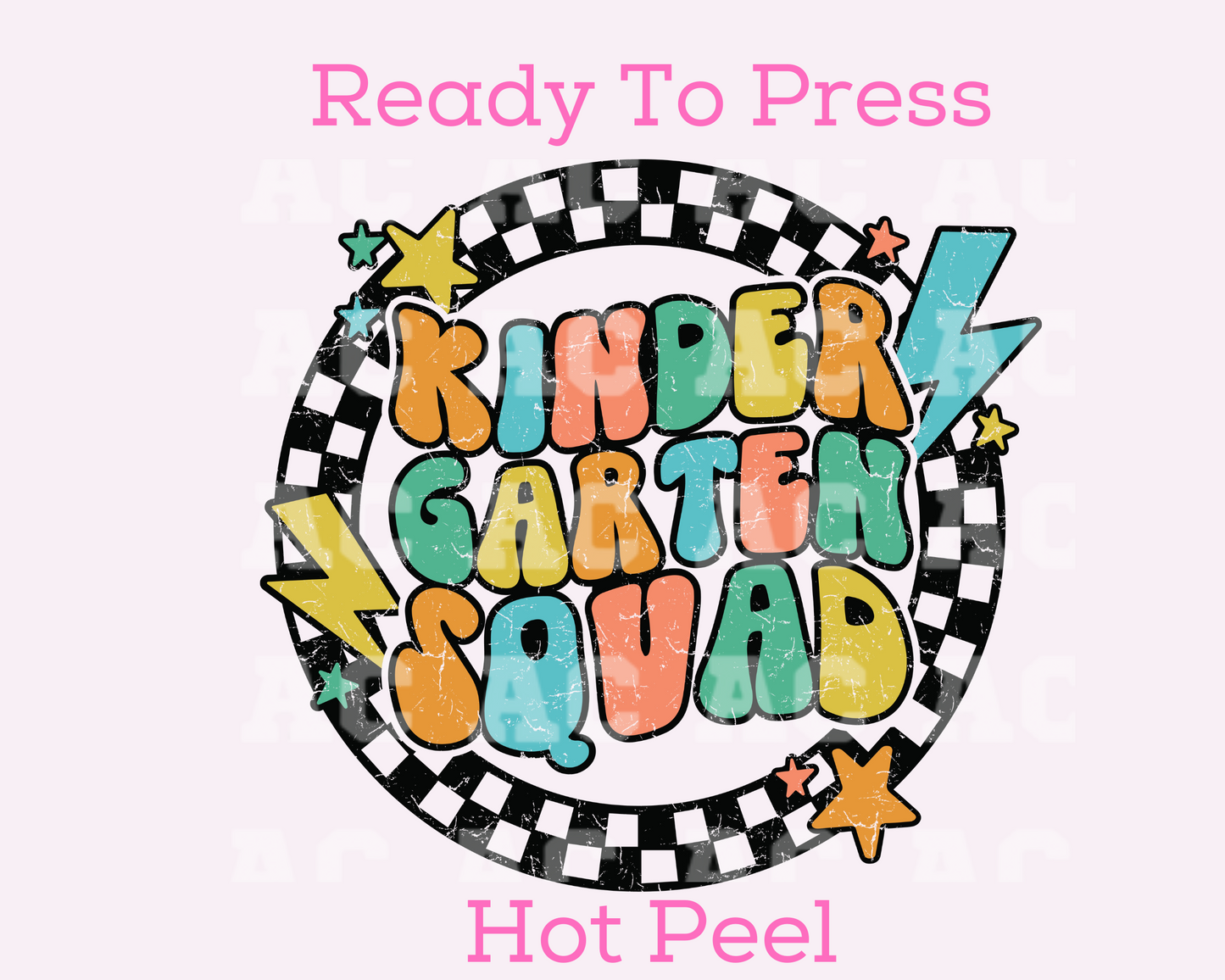 Kindergarten Squad DTF TRANSFER or UV DTF STICKER