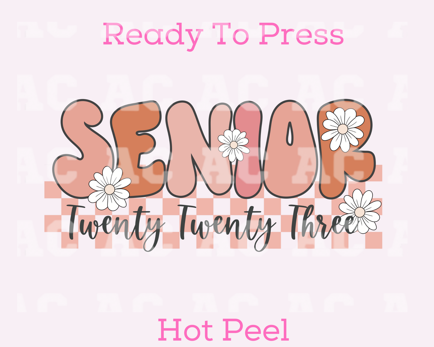 Spring Senior Graduation DTF TRANSFER or UV DTF STICKER DECAL