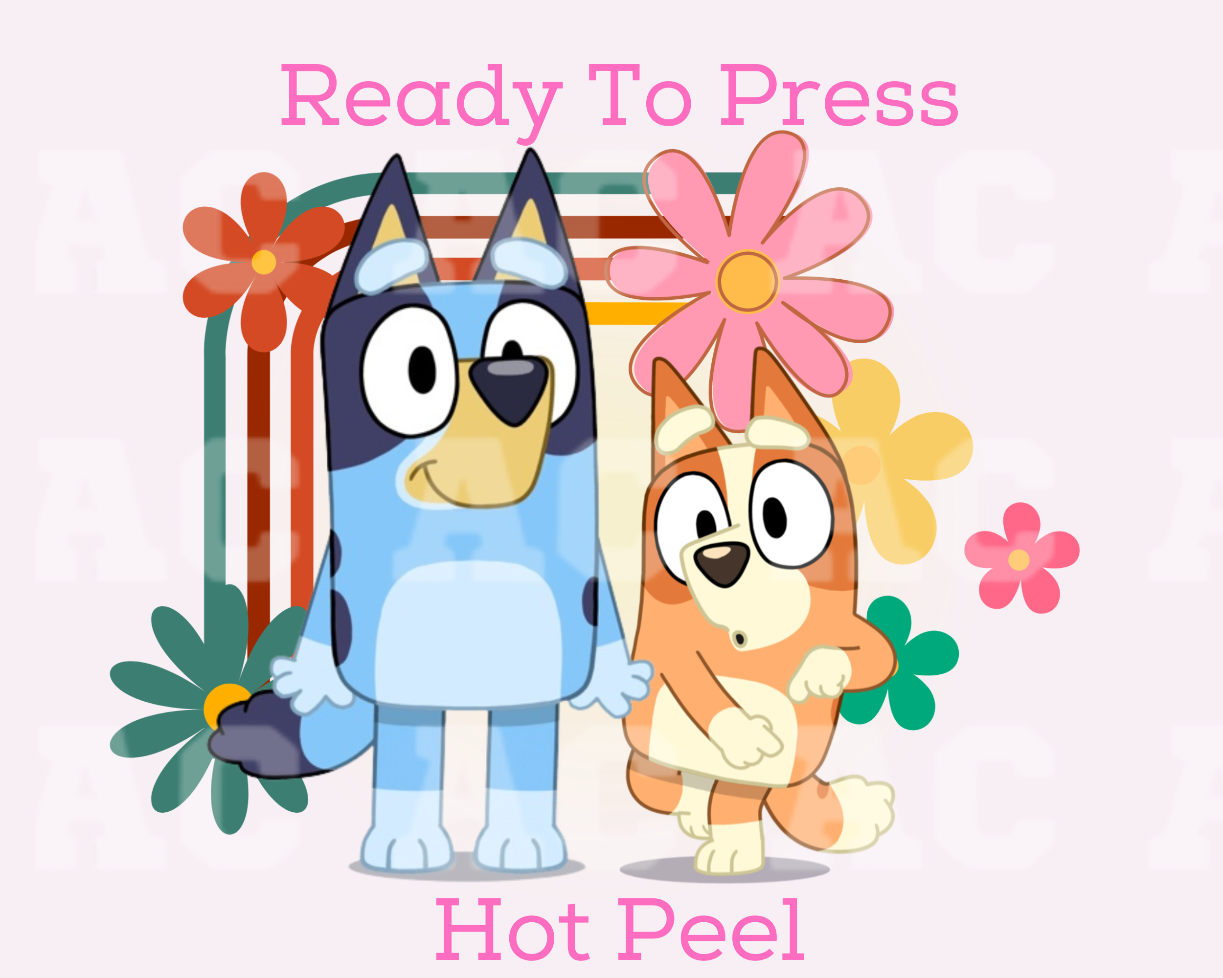 READY TO PRESS Bluey and Bingo HTV and Sublimation Prints, Bluey
