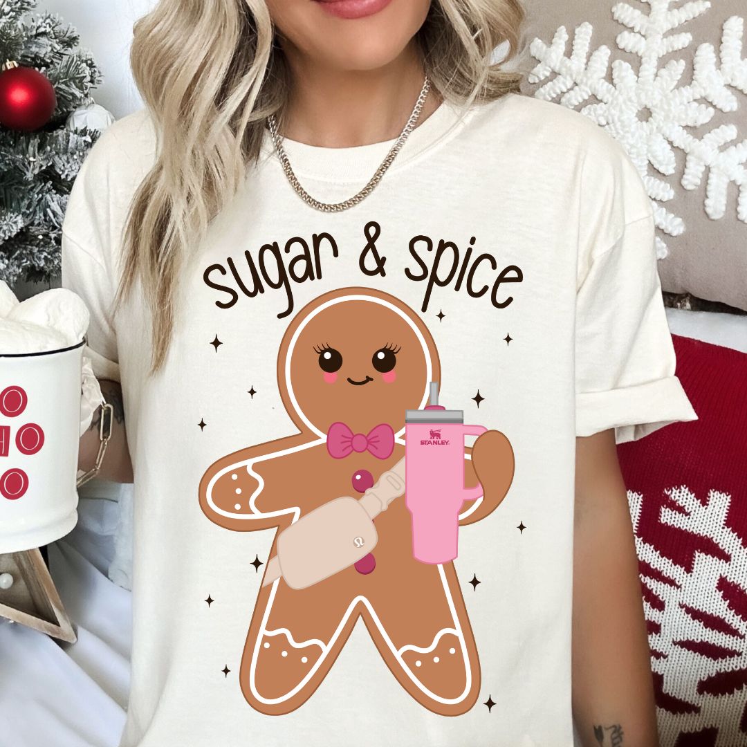 Sugar And Spice Gingerbread DTF TRANSFER or UV DTF STICKER