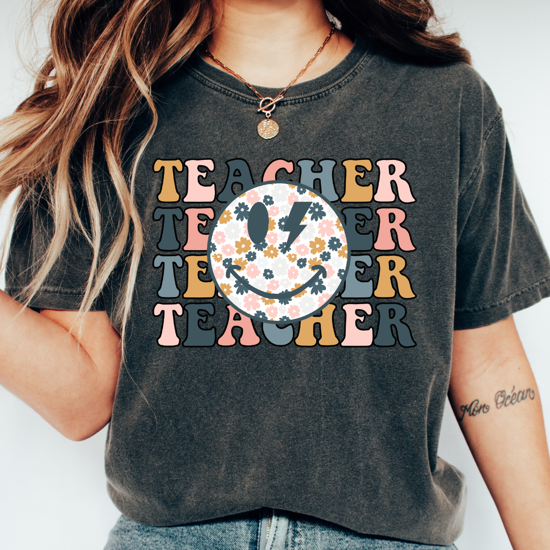 Spring Teacher DTF TRANSFER or UV DTF STICKER DECAL