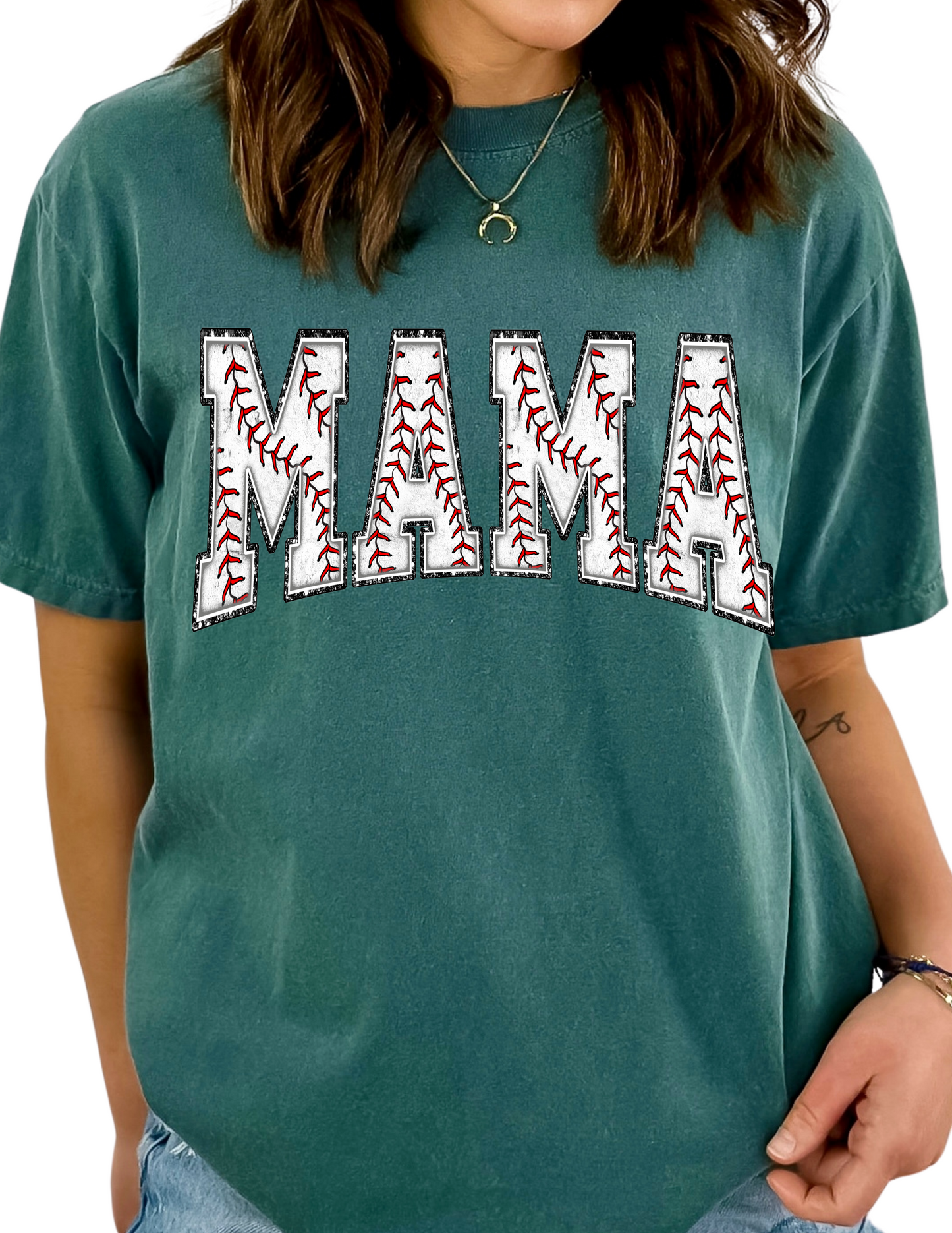 Varsity Letter Baseball Mama DTF TRANSFER or UV DTF STICKER