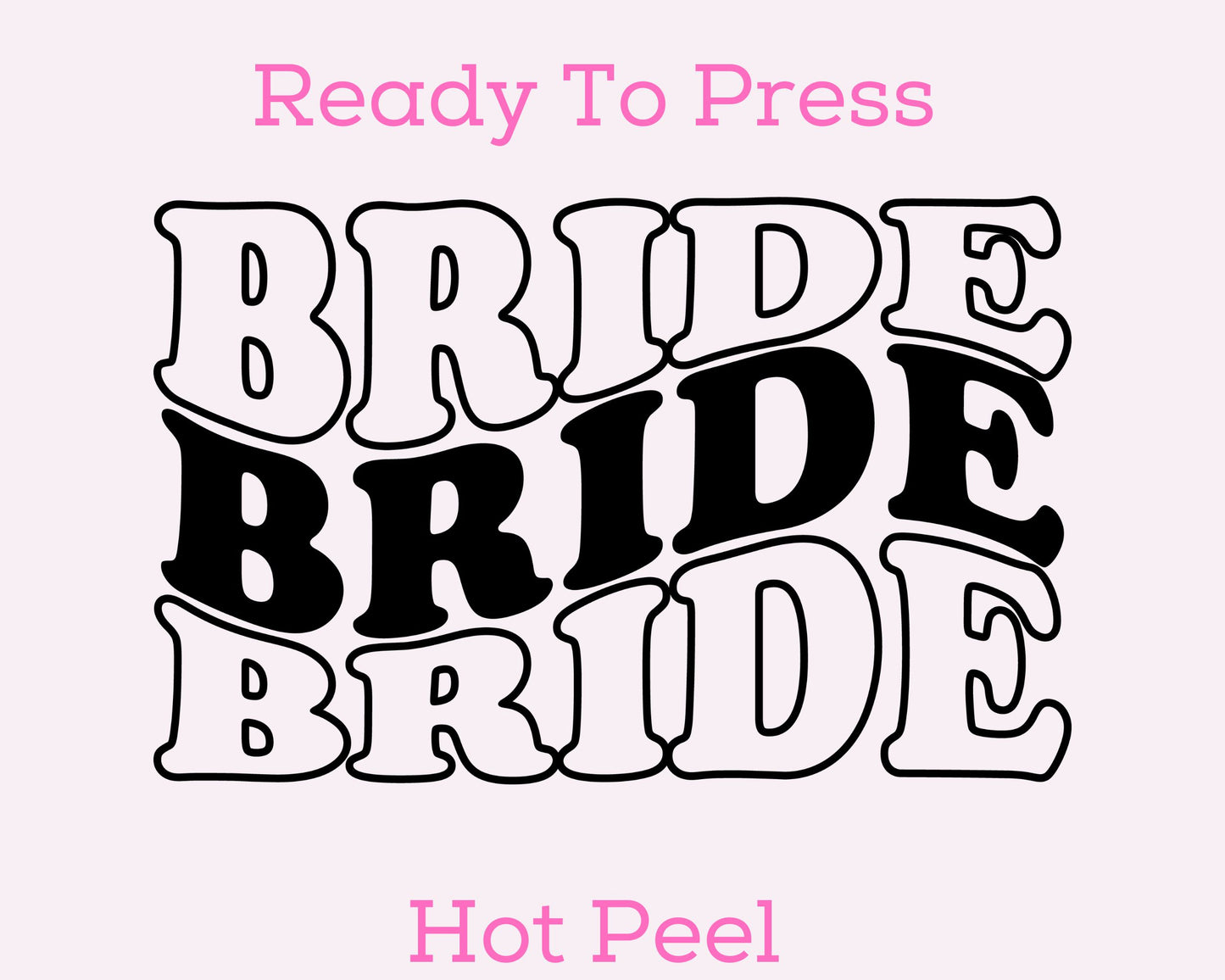Bride DTF TRANSFER or UV DTF STICKER DECAL