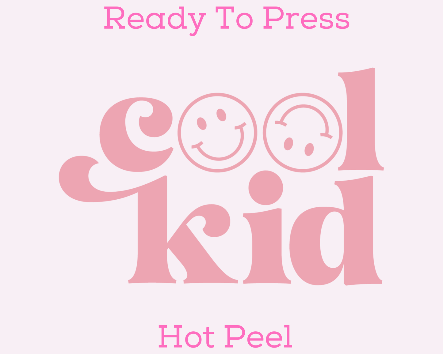 Cool Kid (Pink) Mini DTF TRANSFER or UV DTF STICKER DECAL