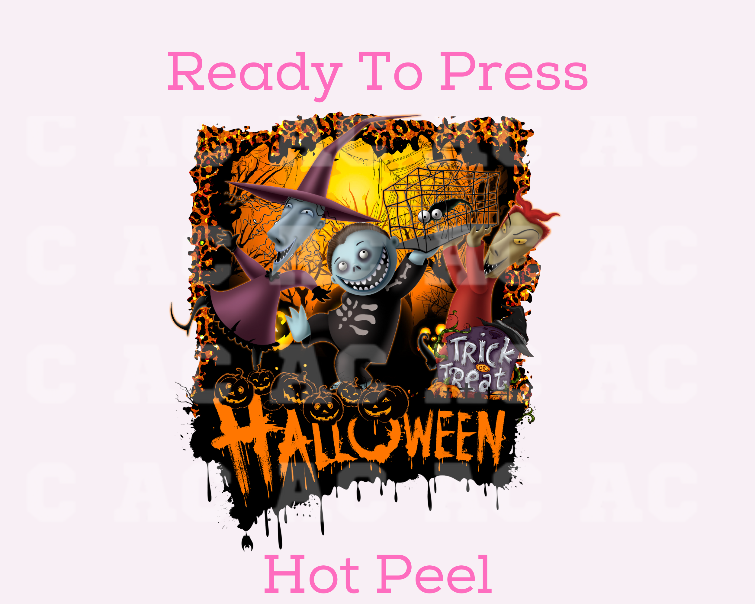 Disney Stitch Halloween Oogie Boogie Design - DTF heat transfer