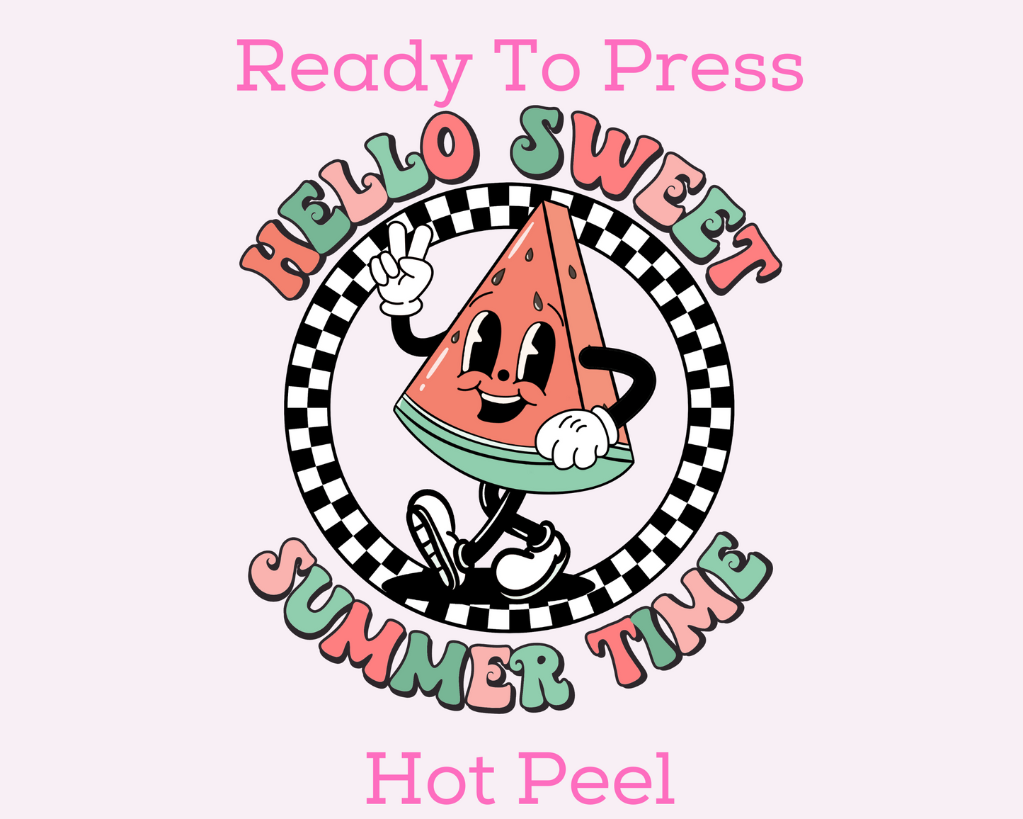 Hello Sweet Summer Time Summer DTF TRANSFER or UV DTF STICKER