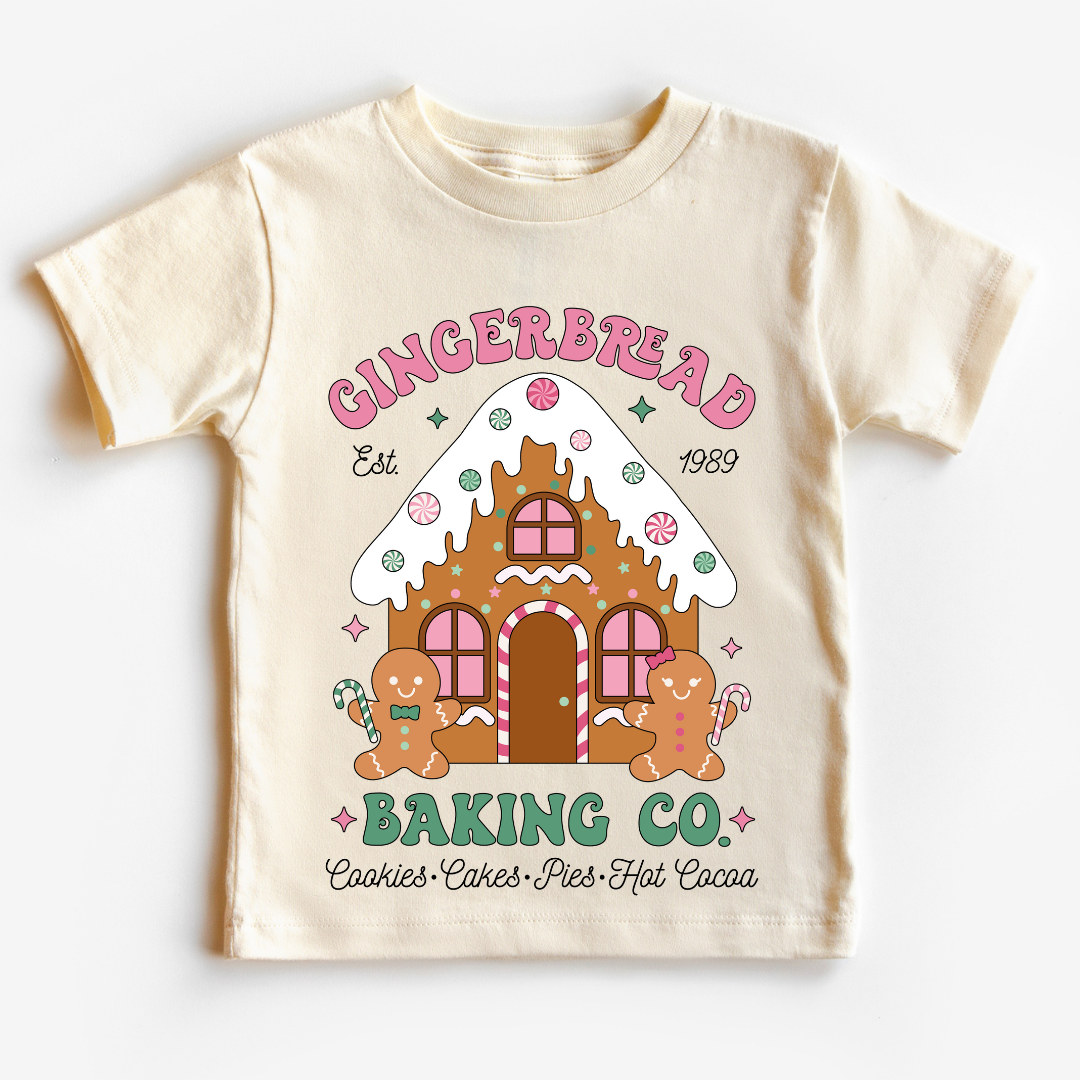 Gingerbread Baking Co. Christmas DTF TRANSFER or UV DTF STICKER