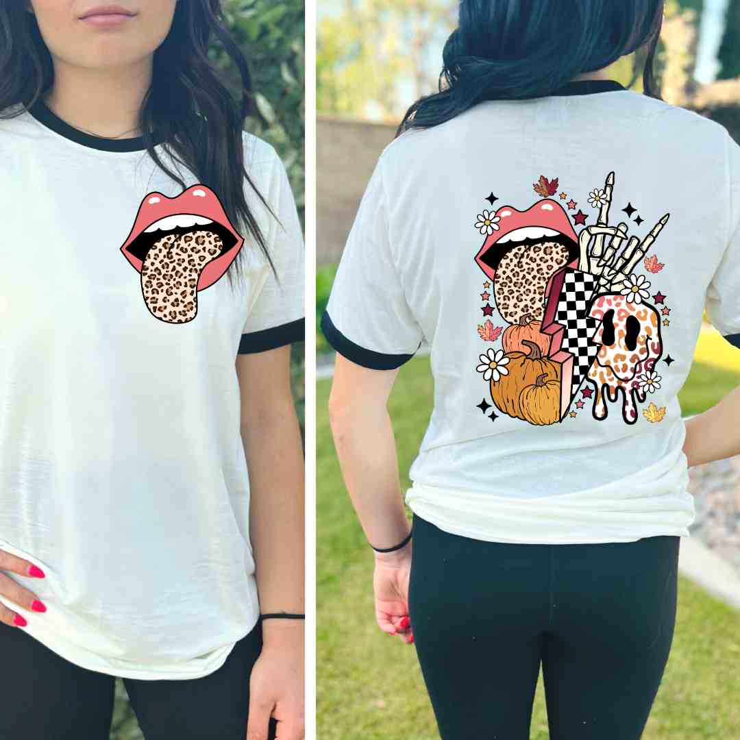 Leopard Fall Collage DTF TRANSFER or UV DTF STICKER DECAL