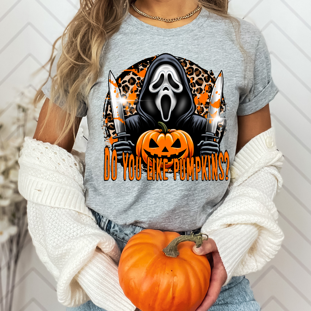 Ghostface, Do You Like Pumpkins? Halloween DTF TRANSFER or UV DTF STICKER