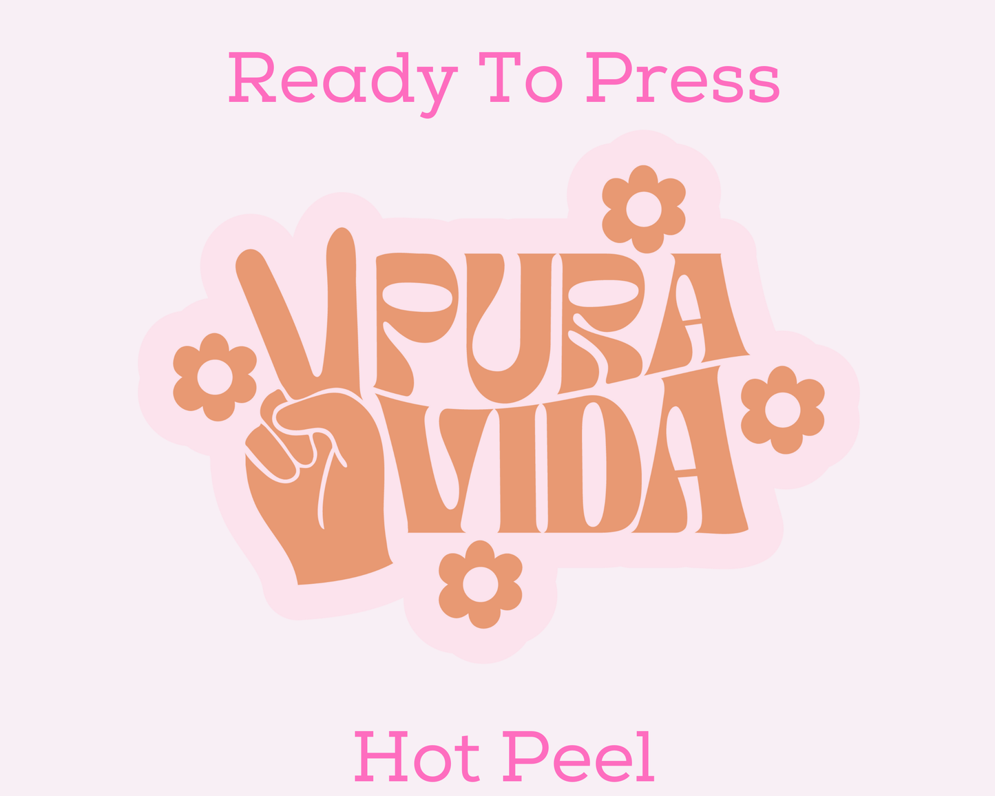 Pura Vida Peace Trendy DTF TRANSFER