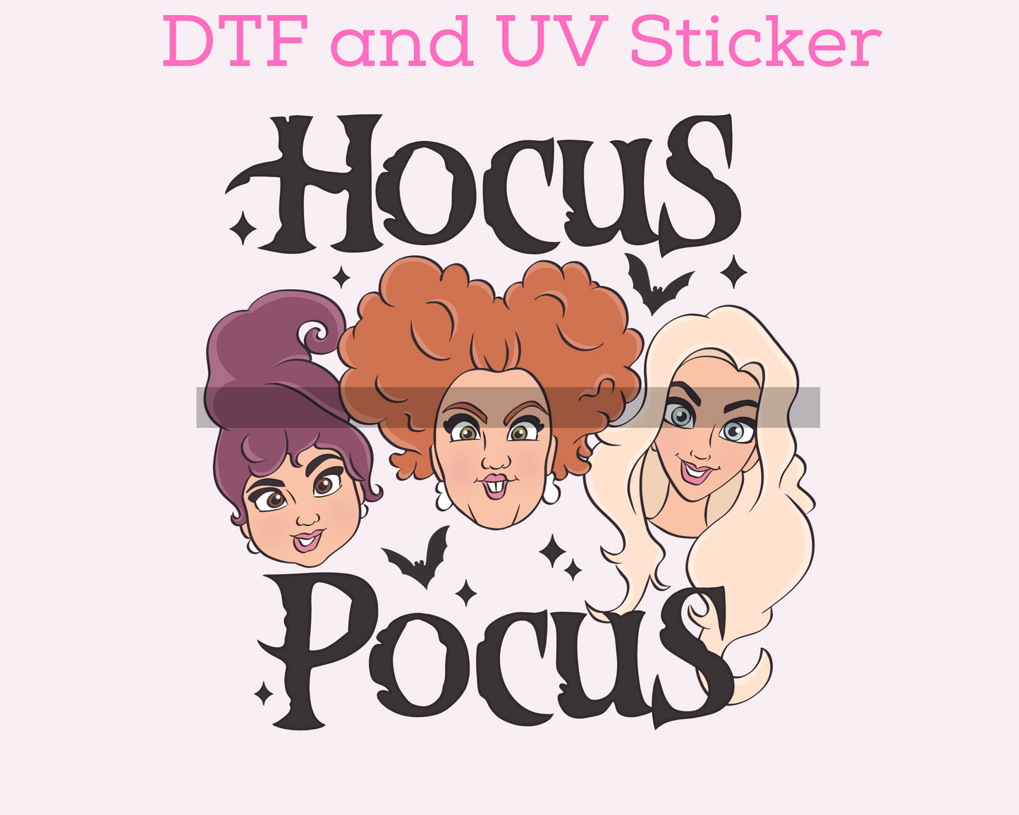 Magical Halloween Sisters DTF TRANSFER or UV DTF STICKER