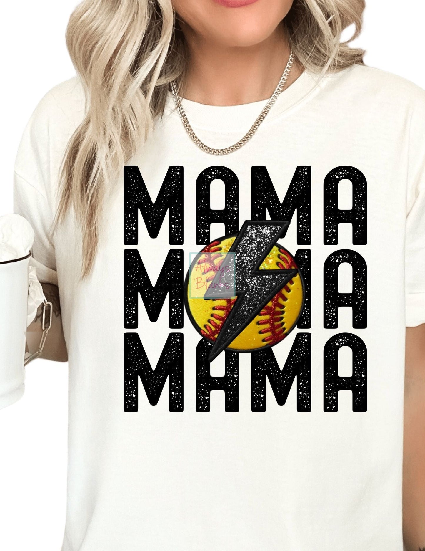 Softball Mama DTF TRANSFER or UV DTF STICKER DECAL