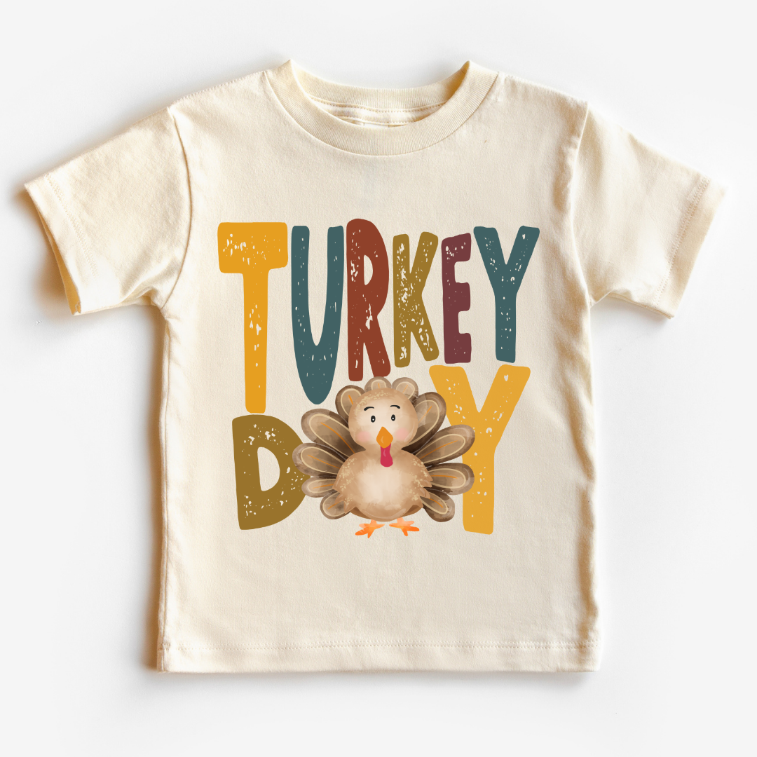 Turkey Day (Distressed) Thanksgiving DTF TRANSFER or UV DTF STICKER