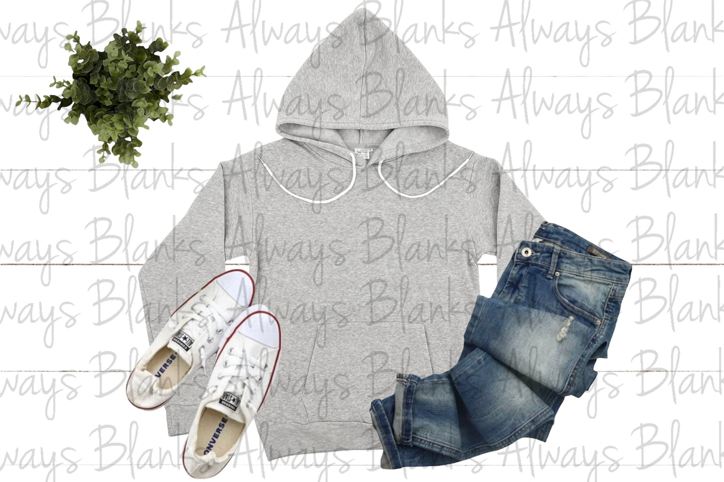 ADULT MOCK UP 100% Grey FLEECE HOODIE