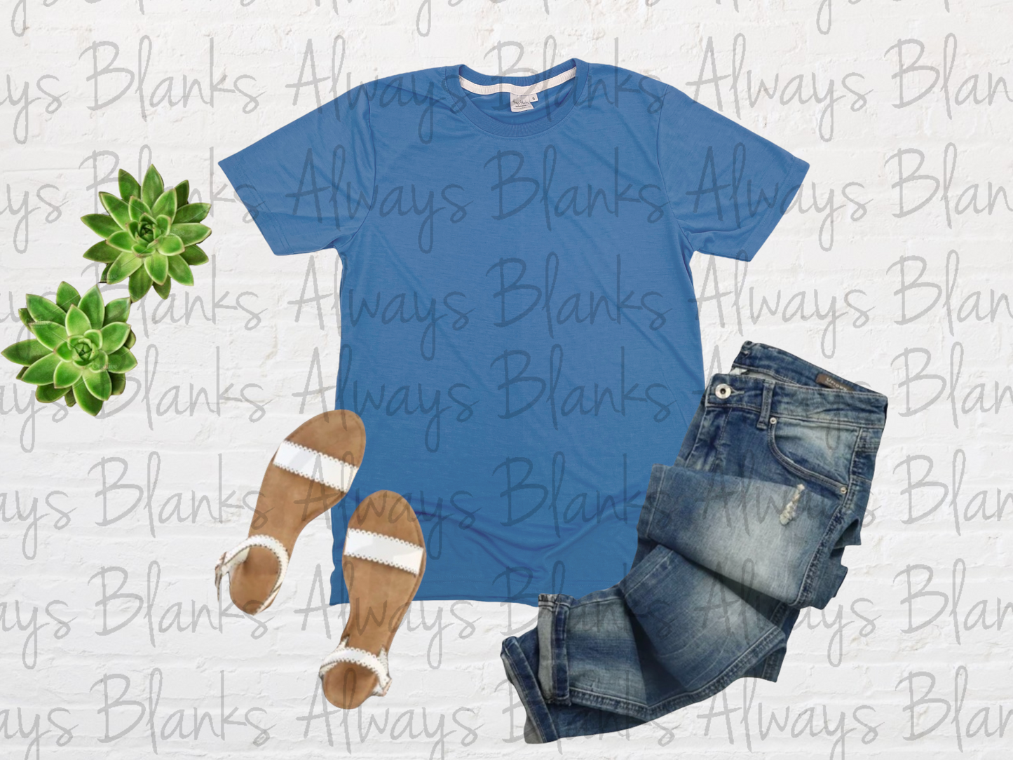 ADULT MOCK UP Ocean 100% Short Sleeve Shirt