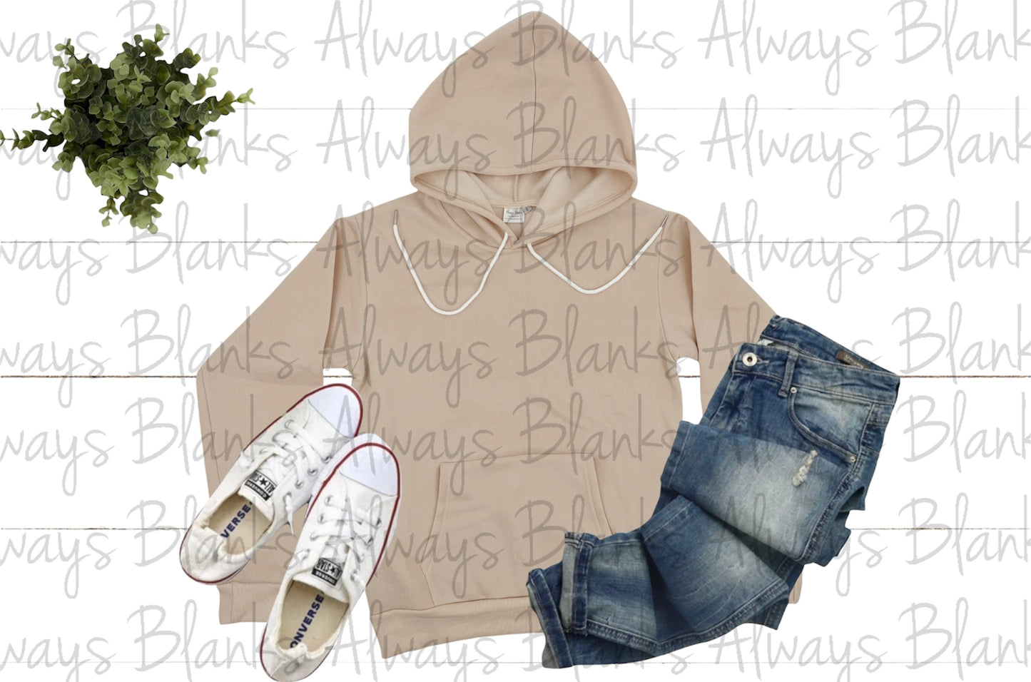 ADULT MOCK UP 100% Sand FLEECE HOODIE