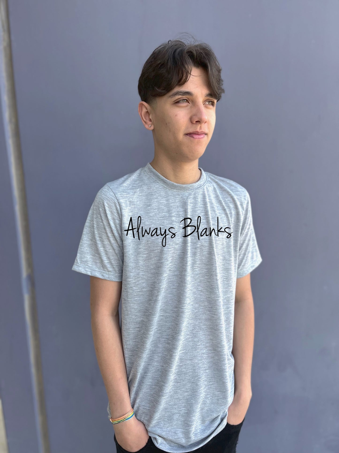 MODEL MOCK UP ADULT Grey Short Sleeve