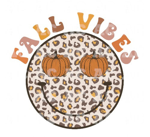 Leopard Fall Vibes Decal