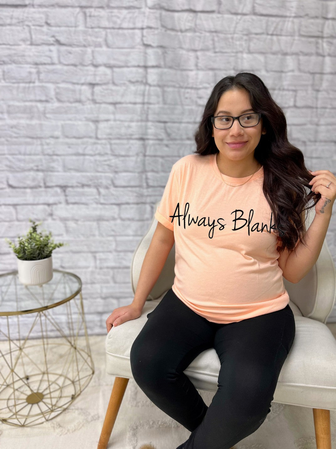 MODEL MOCK UP ADULT Apricot 95% Short Sleeve