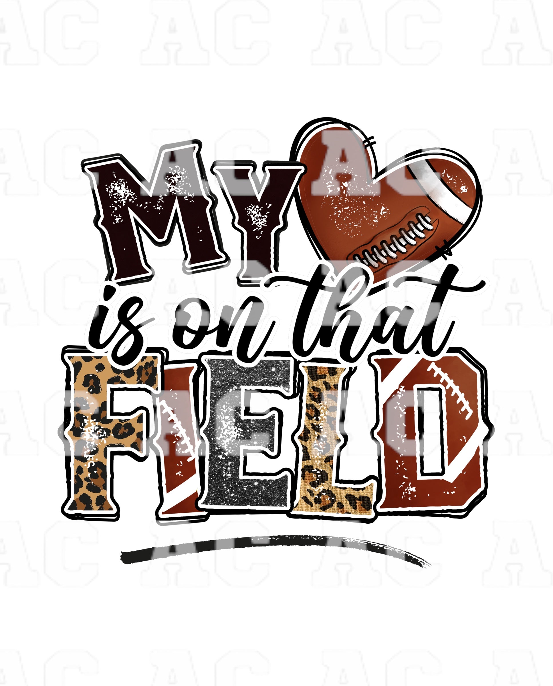 My Heart is on that Field Decal