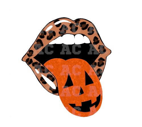 Pumpkin Tongue DTF TRANSFER