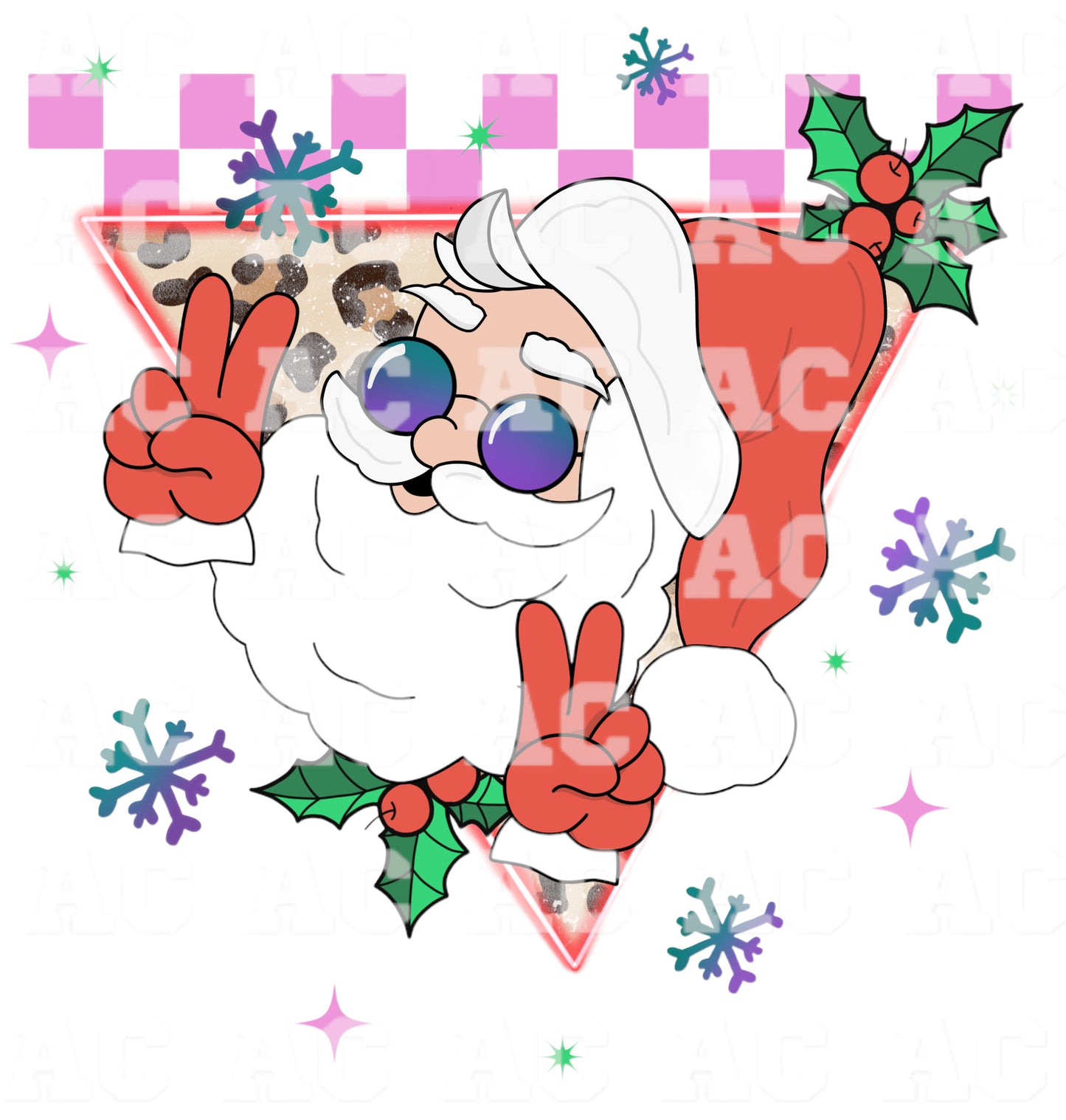 Retro Santa DTF TRANSFER