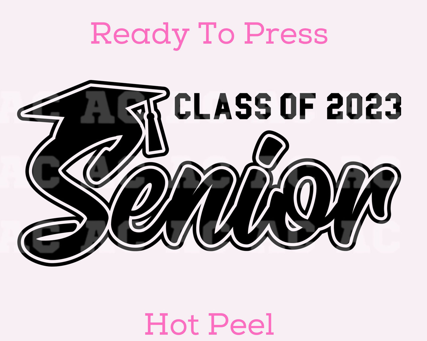 Senior 2023 (with Cap) DTF TRANSFER