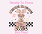 Bunnies Favorite Babe Easter DTF TRANSFER or UV DTF STICKER or UV DTF STICKER