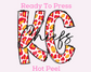 KC Chiefs (Leopard) DTF TRANSFER or UV DTF STICKER DECAL