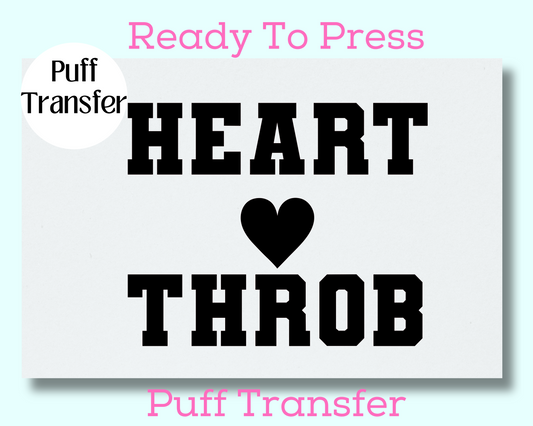 Heart Throb (Black) PUFF TRANSFER