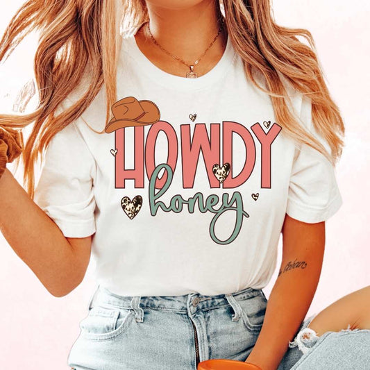 Howdy Honey Valentines Day DTF TRANSFER or UV DTF STICKER