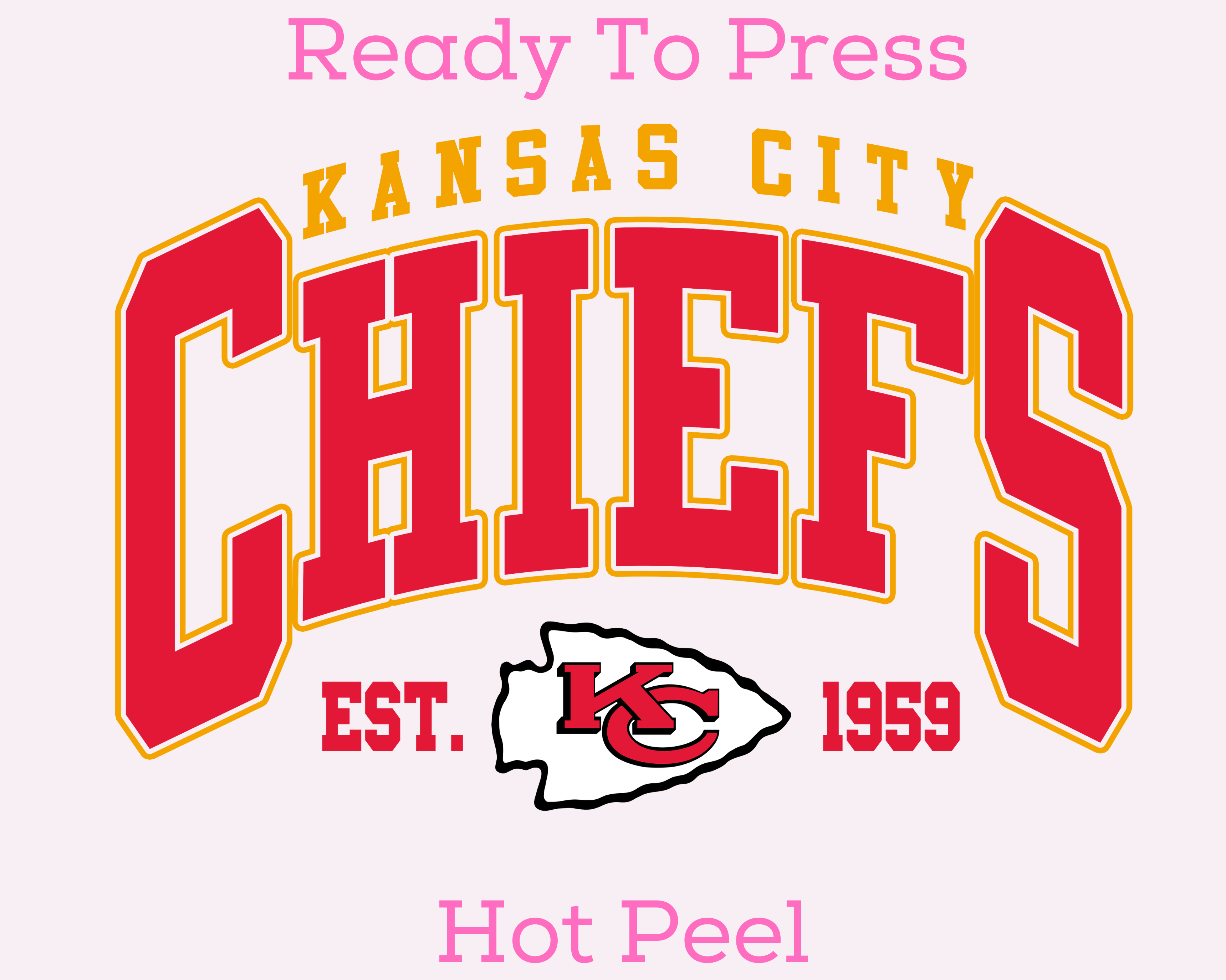 Kansas City Chiefs Est 1959 DTF TRANSFER – AlwaysBlanks