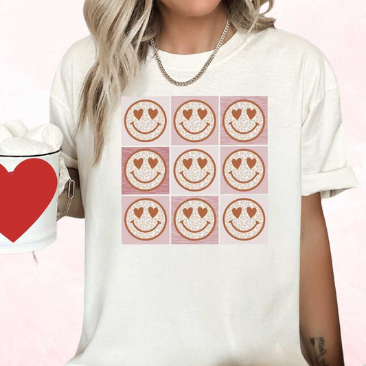 Happy Hearts Collage Valentines Day DTF TRANSFER or UV DTF STICKER