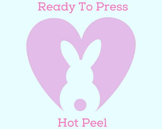 Pocket Easter Bunny Purple Easter DTF TRANSFER or UV DTF STICKER or UV DTF STICKER