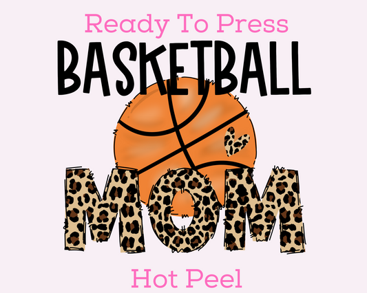 Leopard Basketball Mom DTF TRANSFER
