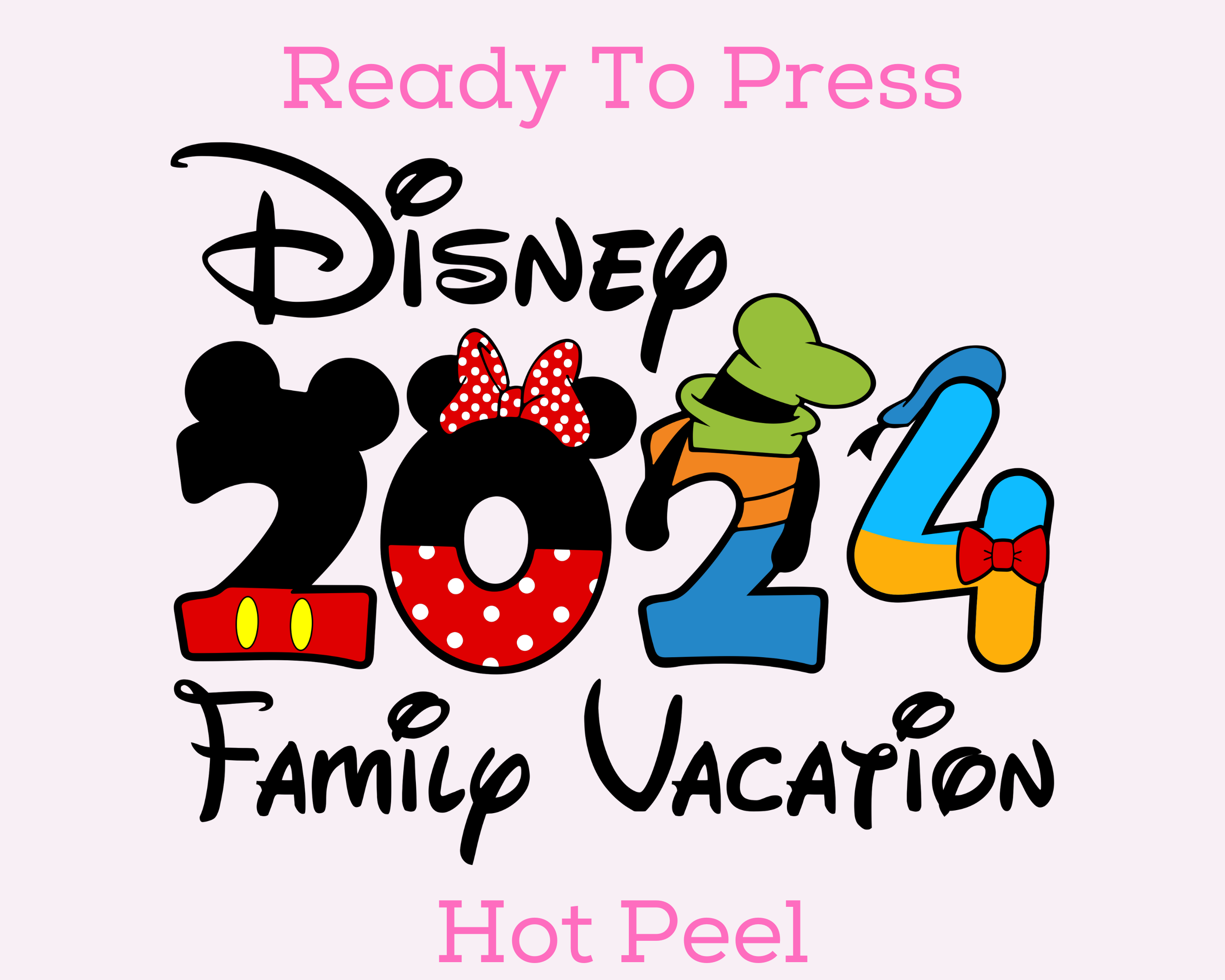 Disney Family Vacation 2024 Disney Travel DTF TRANSFER – AlwaysBlanks