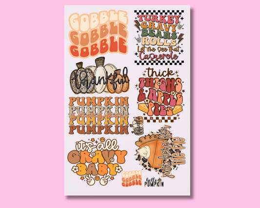 Premade Thanksgiving DTF Gang Sheet 22x36