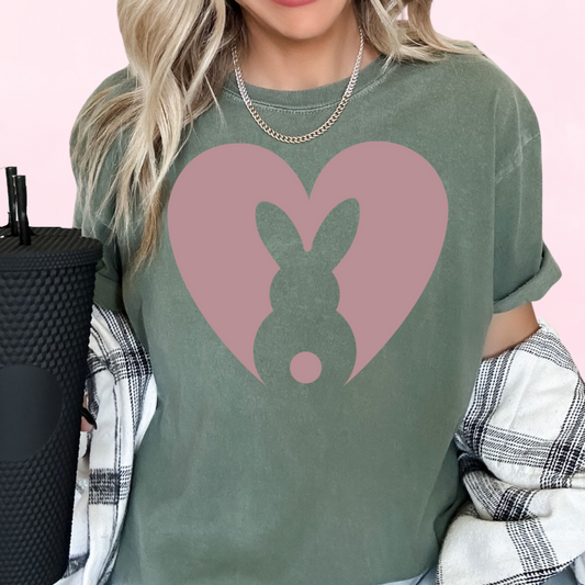 Pocket Easter Bunny Tan Easter DTF TRANSFER or UV DTF STICKER or UV DTF STICKER