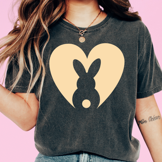 Pocket Easter Bunny Yellow Easter DTF TRANSFER