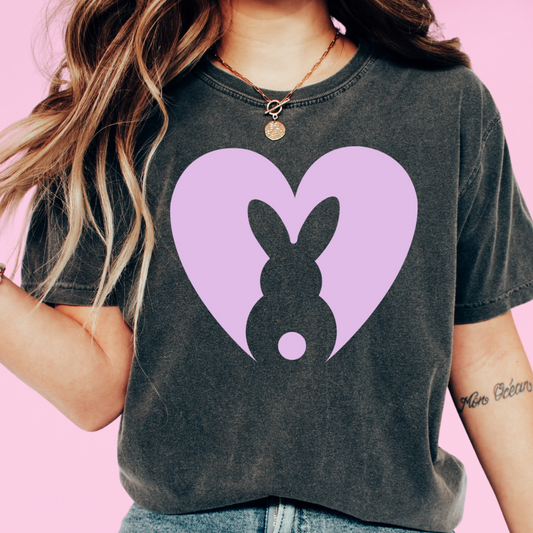 Pocket Easter Bunny Purple Easter DTF TRANSFER