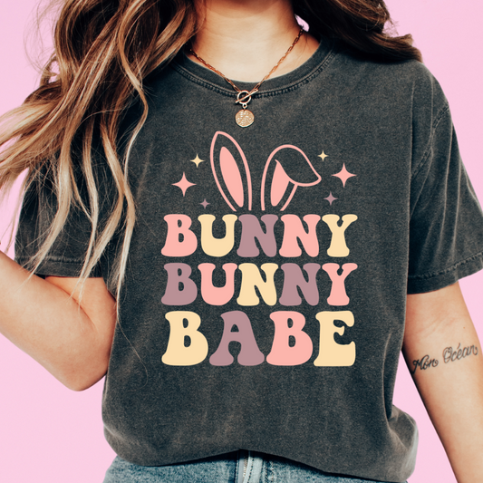 Neutral Bunny Bunny Babe Easter DTF TRANSFER