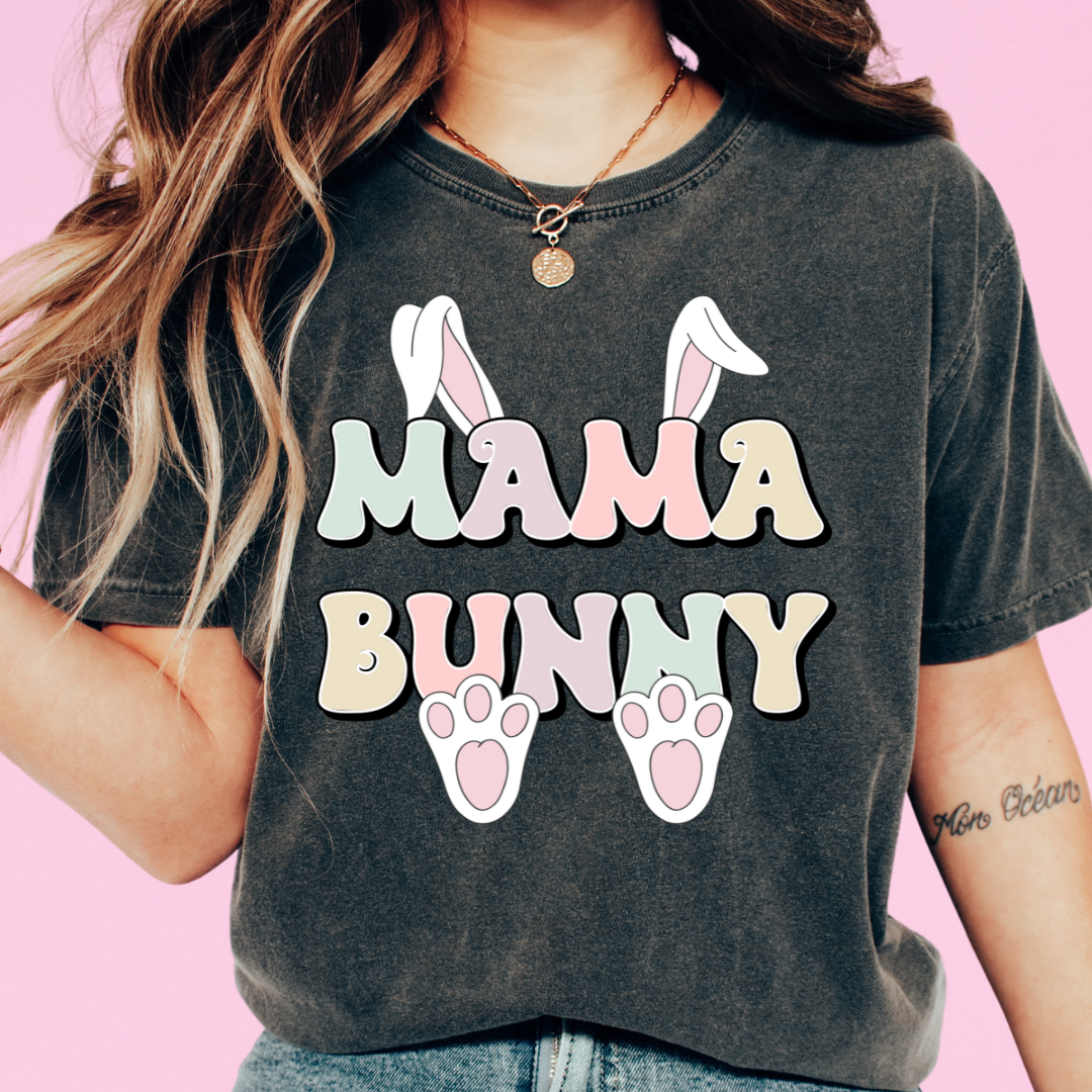 Mama Bunny (Pastel) Easter DTF TRANSFER