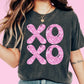 Fauz XOXO Pink Sequins Valentines Day DTF TRANSFER