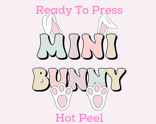 Mini Bunny (Pastel) Easter DTF TRANSFER