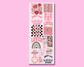 Premade Adult/Kids PINK & BLACK Valentine's Day DTF Gang Sheet 22x60